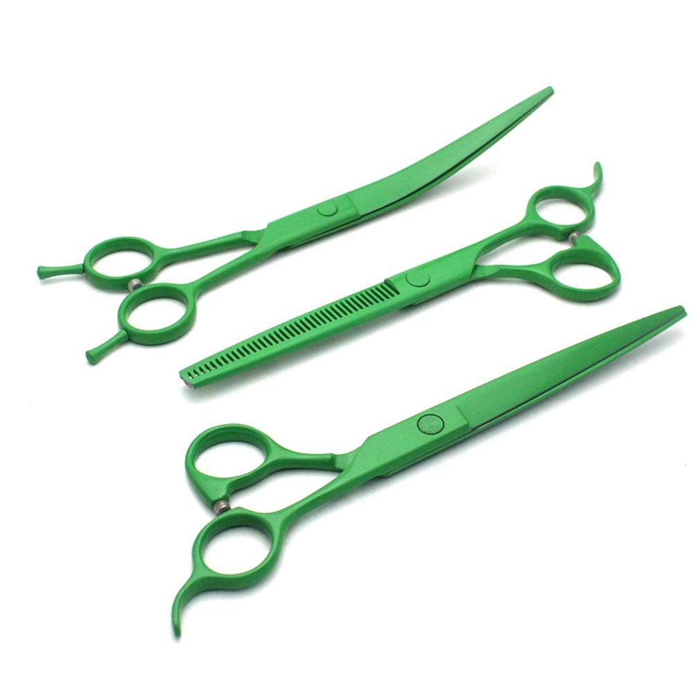 7,0 Pollici Pet Grooming Forbici Kit, Professionale in Acciaio Inox di Taglio dei Capelli Diradamento Haircut Strumenti, per Il Salone, Pet Parrucchiere