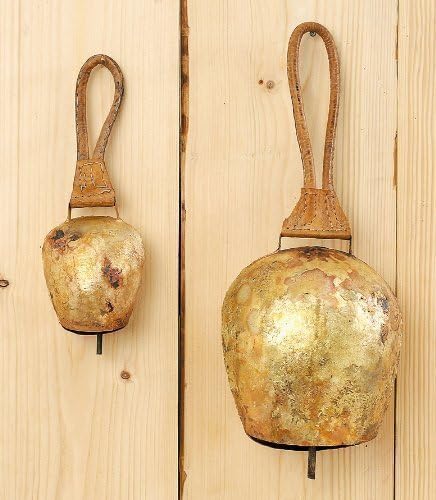 Immo Awesome Cow Bell 16.14" Gold Made From Iron Used Look