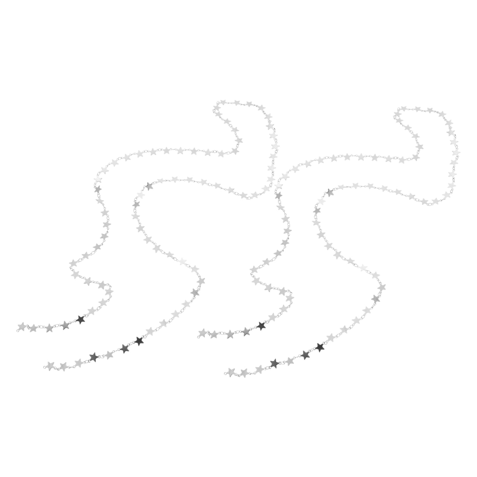 Łańcuszek, 6 szt. Łańcuszek w kształcie gwiazdy Jewlery bransoletki na kostkę dla kobiet naszyjnik biżuteria ze stali nierdzewnej DIY łańcuszek do biżuterii
