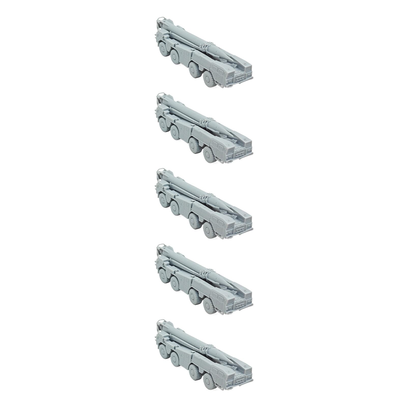 5 Unidades R-17 Elbrus Scud (Lanzador De Misiles Balísticos Tácticos) Escala 1:144 – Modelo 3D De Resina para Montar En Dioramas Militares