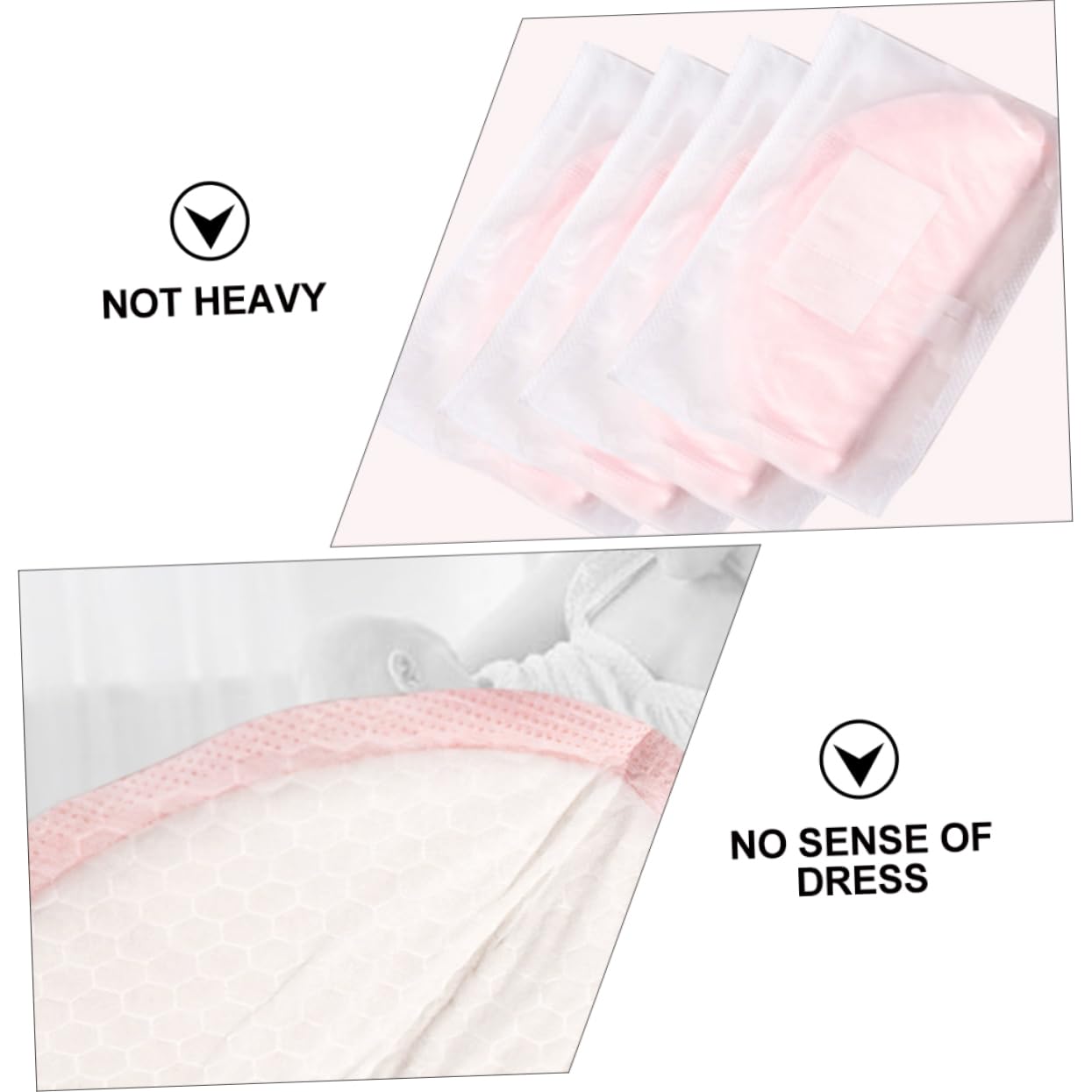 Sosoport Pads of 24 Disposable Breast Pads for Breastfeeding Leakproof High Absorbency Comfortable for Pregnant Women