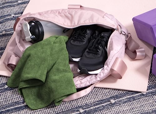 S&T Inc. Microfiber Gym Towels For Sweat, Yoga Sweat Towel For Home Gym, Microfiber Workout Towels For Gym, Olive Green, 16 Inch X 27 Inch, 6 Pack #TOP6