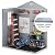 DWVO 6x4 FT Resin Storage Shed with Reinforced Floor, Outdoor Storage Shed with Lockable Door, Window and Vents, Waterproof Plastic Tool Storage for Garden, Backyard, Patio, Lawn