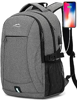 PROETRADE Laptop Backpack for Men Women Business Work Travel School Anti Theft Backpack with USB Charging Port