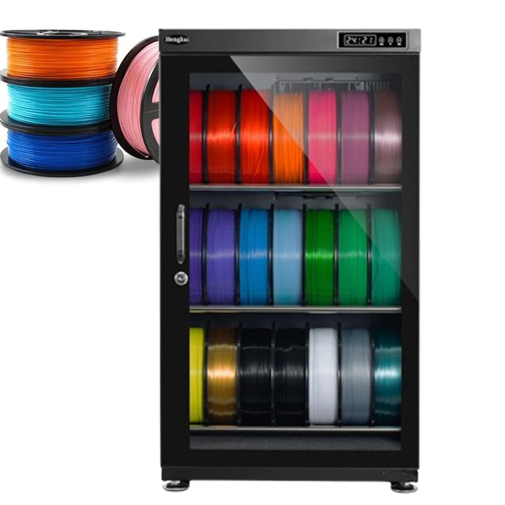 ShaiVrissian 3D Filament Dry Cabinet with Sealed Metal Structure 115L