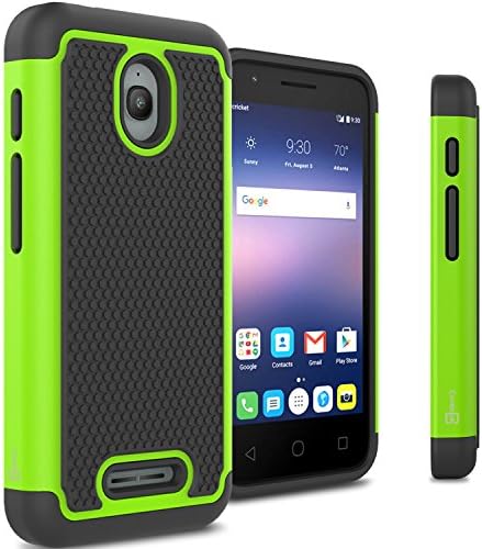 Alcatel Dawn Case, Alcatel Streak Case, Alcatel Ideal Case, CoverON® [HexaGuard Series] Slim Hybrid Hard Case for Alcatel One Touch Dawn – Green (Not Fit Ideal Xcite)