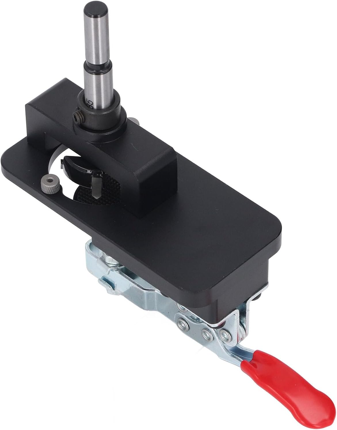 35mm Concealed Hinge Jig with Double Bearings, Aluminum Alloy Drilling Jig DIY Pocket Hole Jig for Door Cabinets