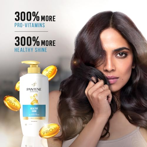 Image of Pantene Hair Science Healthy Shine Shampoo 650ml,with Pro-Vitamins & Vitamin E,makes hair so healthy for shiny hair,for all hair types, shampoo for women & men, shampoo for healthy hair (Pack of 2)