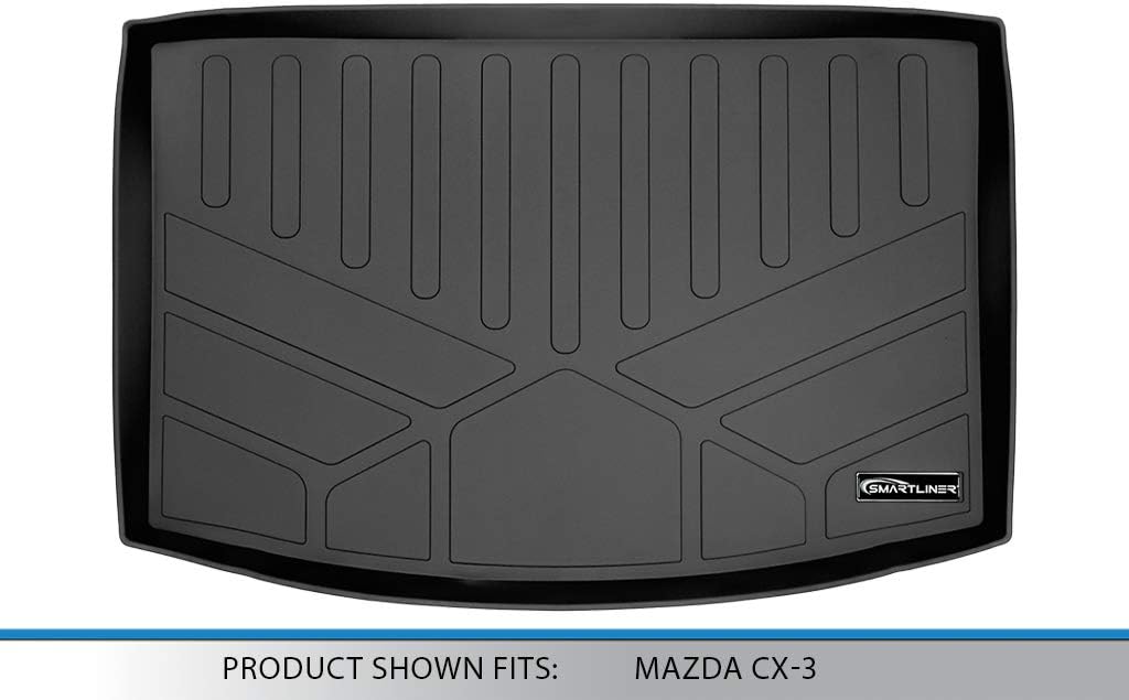 SMARTLINER All Weather Custom Fit Cargo Trunk Liner Floor Mat for 2016-2021 Mazda CX3 - Image 3
