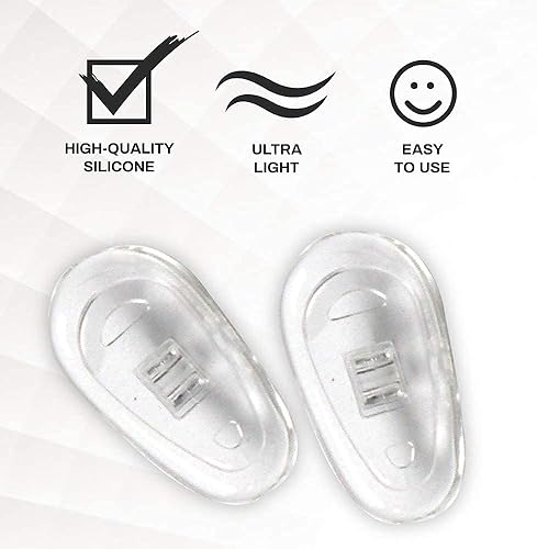 Miniatura 2 de SPORTS WORLD VISION Almohadillas para la nariz para gafas, almohadillas de nariz de silicona suave en forma de A de alta calidad para gafas |