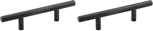 Richelieu Hardware BP30576BORB - Tirador de metal contemporáneo, 305-3 pulgadas, acabado de bronce cepillado aceitado (paquete de 2) Bronce (Brushed