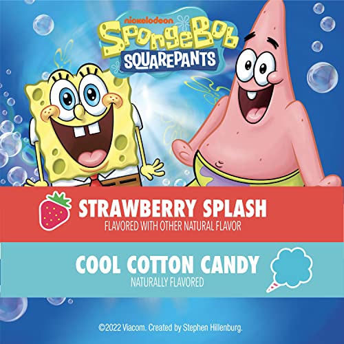 Go-Gurt Spongebob Squarepants Strawberry Splash And Cool Cotton Candy Kids Fat Free Yogurt Variety Pack, Gluten Free, 2 Oz. Yogurt Tubes (16 Ct) #TOP4