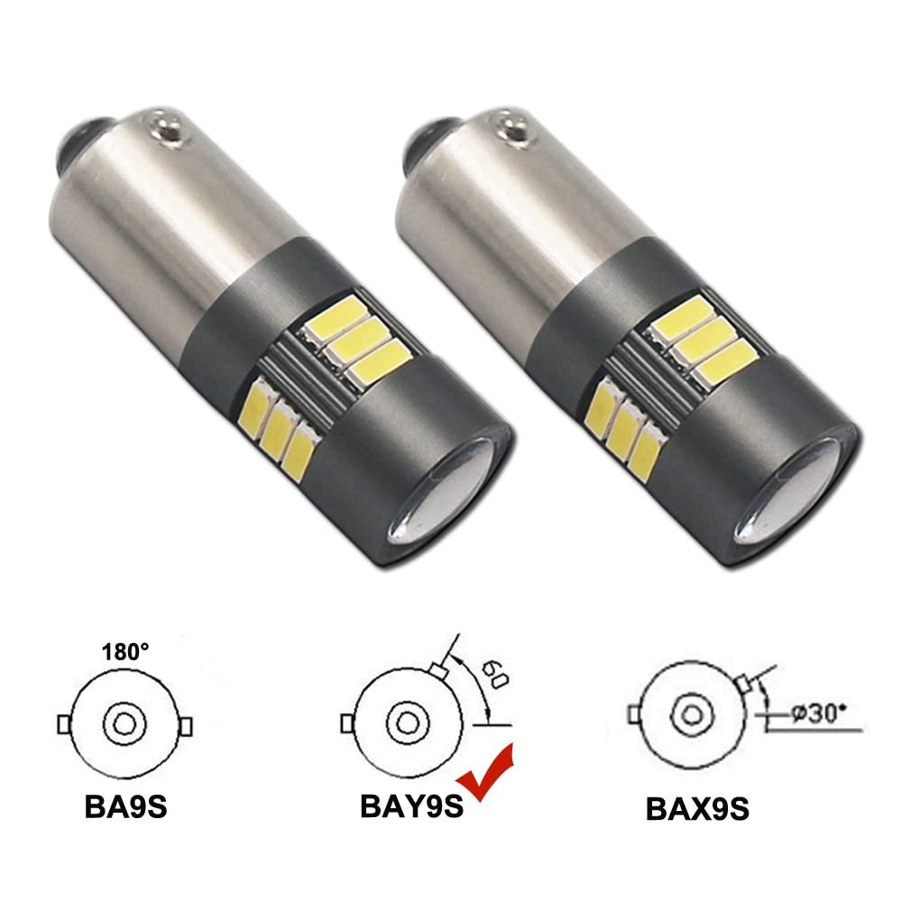 Eseastar Ampoules LED BAY9S/H21W 6000K - Blanc Froid, Canbus Sans Erreur | Feux Latéraux Voiture