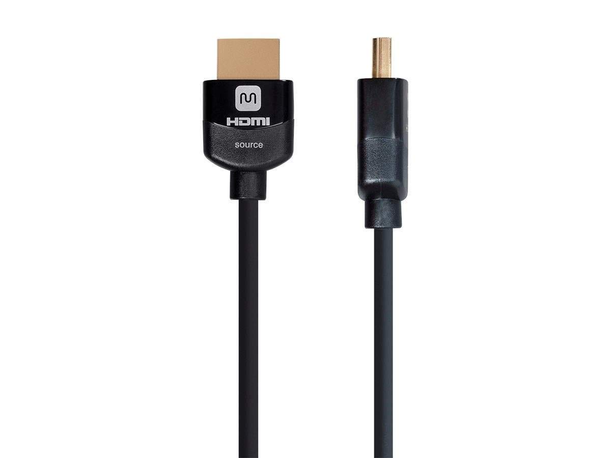 Monoprice High Speed HDMI Cable - 10 Feet - Black, No Logo (3-Pack