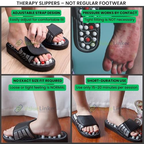 ValueLinker Acupressure Slippers Unisex Size 6 - Image 4