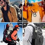 Hicarer 2 Pieces Clip on Quartz Watch Backpack Fob Belt Glow in The Dark Unisex Pocket Watch with White Dial for Doctors Nurses Outdoor Activities - Image 2