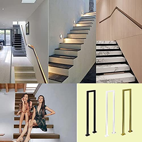 Main courante d'escalier en U avec kit complet de sécurité pour rampe intérieure