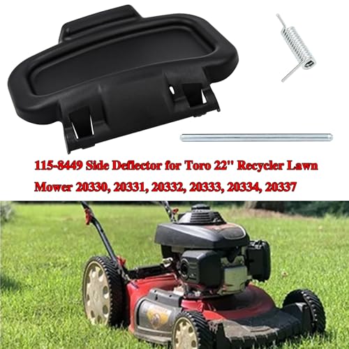 Wanotine 115-8449 Side Deflector for Toro 22\'\' Recycler Lawn Mower 20331, 20332, 20333, 20334, 20339, 20340, 20353, 20370, 20371, 20372, 20377, 20378, 20379, Replaces Toro Recycler 22 Side Deflector