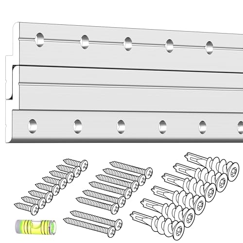 Image of Z Clips 30 inch 1 Pack - French Cleat Picture Hanger Heavy Duty - Wall Mirror Mounting Bracket - Flush Mount Hanging Kit for Shelf, Painting, Frames, Cabinet, Soundbar, Whiteboard or Headboard - 160 lb