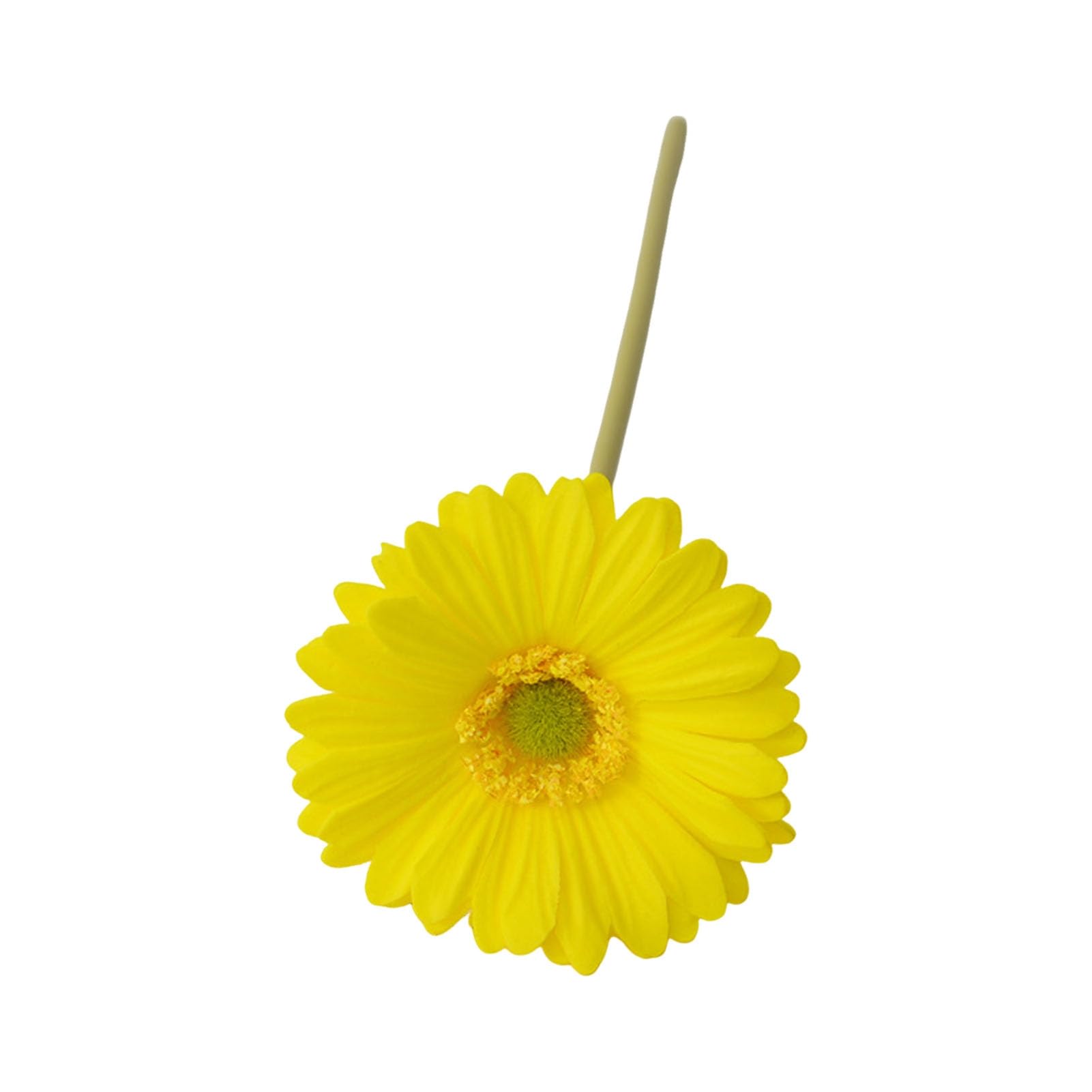 matumou Artificial Gerbera Jamesonii with Stem Realistic Fake Silk Flower Home Office Table Centerpiece Faux Flower Branch Floral