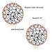 MDFUN Halo Earrings 18K Rose Gold Plated Round 6.0mm Cubic Zirconia Halo Stud Earrings Hypoallergenic Ears Jewelry for Women Men