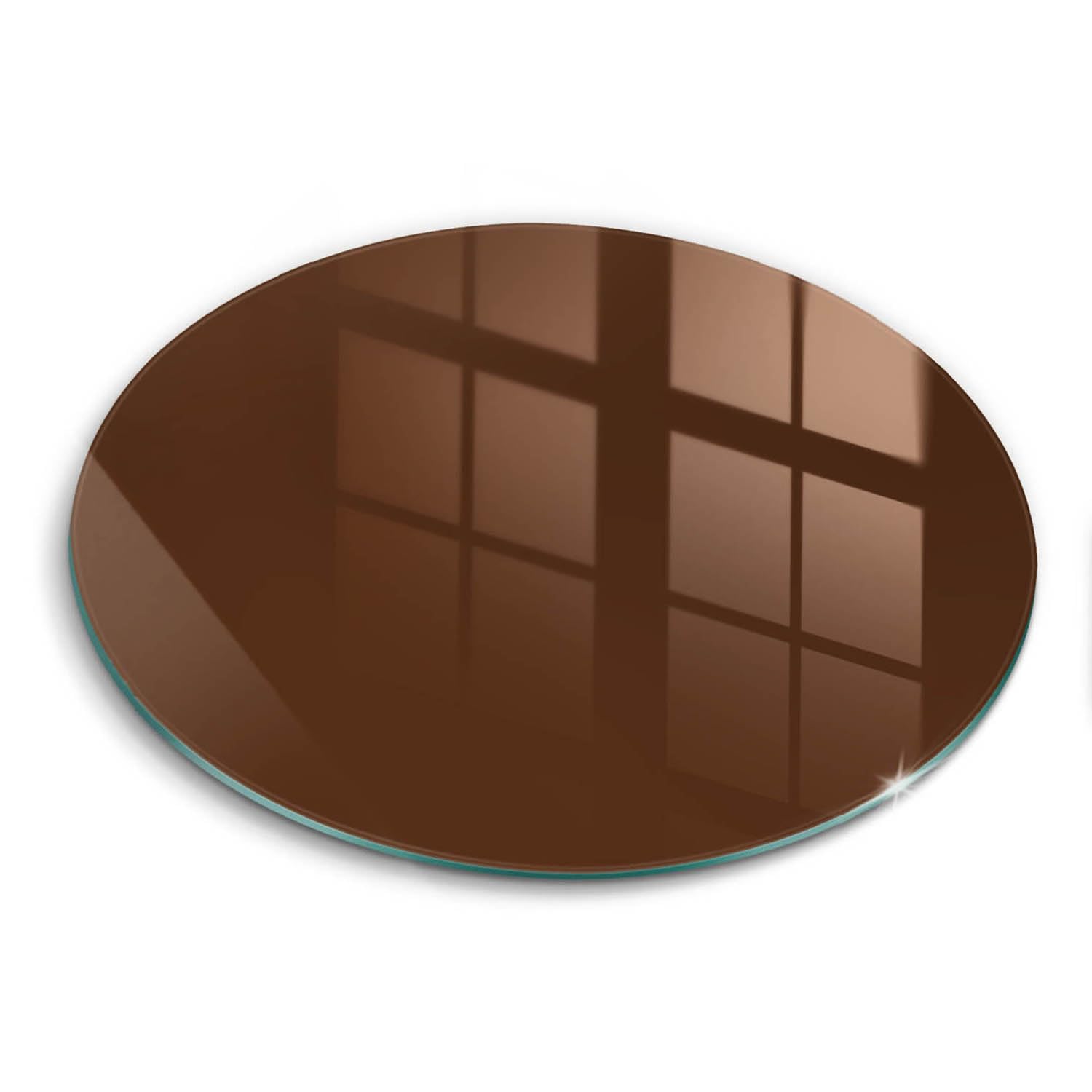 Planche à découper induction Wallfluent protection plaque cuisine marron 40cm