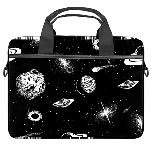 Sacoche à bandoulière pour ordinateur 13 à 14.5 pouces Noir Space Planets