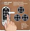 Lockly Vision Smart Lock, HD Video Doorbell Smart Locks for Front Door, Fingerprint Door Lock, Touchscreen Keypad, App Control, No Monthly Fee, Auto Lock