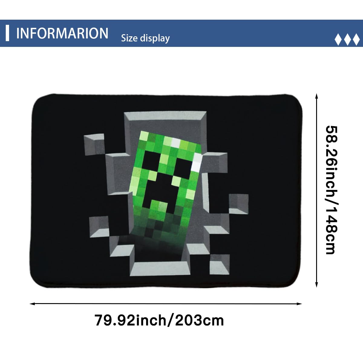 Amazon｜マイクラ カーペットフロアマット ラグ ラグマット 低反発