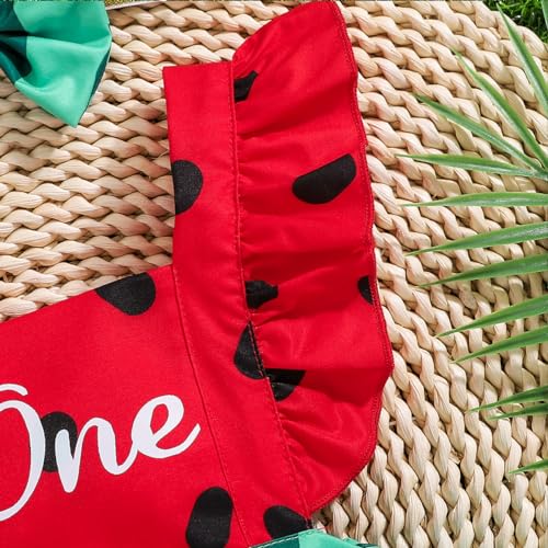 Shalofer Baby Girl First Birthday Outfit Summer Bodysuit with Headband4