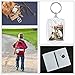 Guuozzli 30 PCS Acrylic Photo Frame Keyrings,Clear Picture Keychains,Acrylic Photo Snap-in Key Chain for Artwork,Gifts &Craft(1.57 × 2.17 inch)