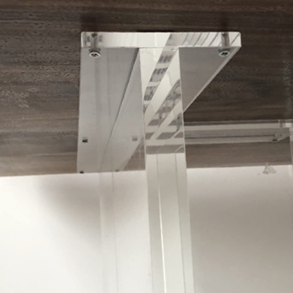 Akrylowe nogi meblowe o wysokości 74,9 cm, noga zamienna do stolika kawowego, nowoczesna dekoracja domu DIY przezroczyste nogi na biurko, stolik kawowy, szafę, szafkę (kolor: przezroczysty (A