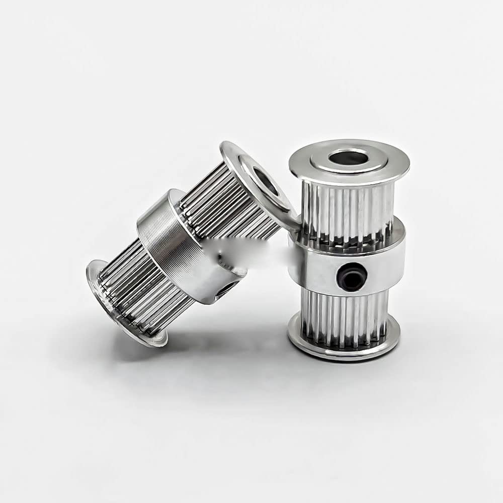 GT2 20 Zähne Zahnriemenscheibe Bohrung 5/6/6,35/8 mm Riemenbreite 9 mm 2GT Doppelkopf Typ 20T Spannrad Synchron Ultimater2(6.35mm,10pcs9mm)