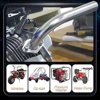 Miaowa Mini Bike Exhaust Pipe for Coleman CT200U BT200X Mini Bike,for GX160 GX200 Go Cart,for Predator 212cc 224cc 196cc Go Kart Parts