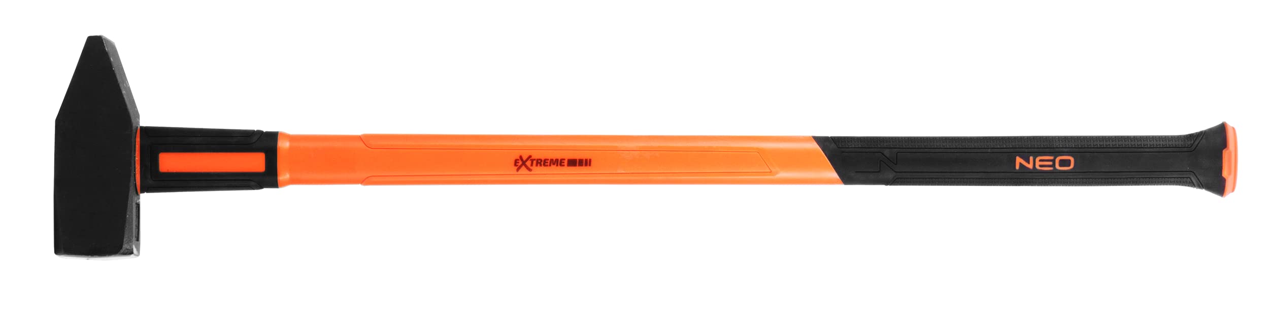 NEO TOOLS Martillo de carpintero, mango de fibra de vidrio, mango de goma ergonómico, vástago forjado, lijado, endurecido por inductivo, certificados GS y TÜV Rheinland, DIN 1193 (3 kg)