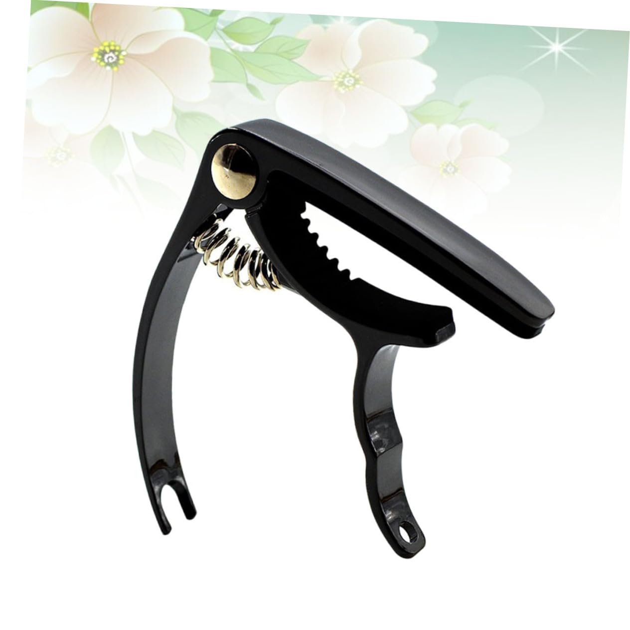 Yardwe Lightweight Classical Metal Guitar Capo for Acoustic Electric Instruments Easy to Use Fast Repositioning Excellent Intonation for Ukulele Banjo Sleek Black Design