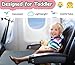 QISHENG - Toddler Baby Travel Airplane Bed, Portable Airplane Seat Extender & Footrest, Essentials for Kids Flying & Playing, Soft Fabric, Must-Have for Long Flight. (Grey)
