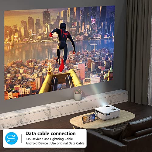 Native 1080P Projector With Wifi And Two-Way Bluetooth, Full Hd Movie Projector For Outdoor Movies, 300" Display Projector 4K Home Theater, Compatible With Ios/Android/Pc/Xbox/Ps4/Tv Stick/Hdmi/Usb #TOP4
