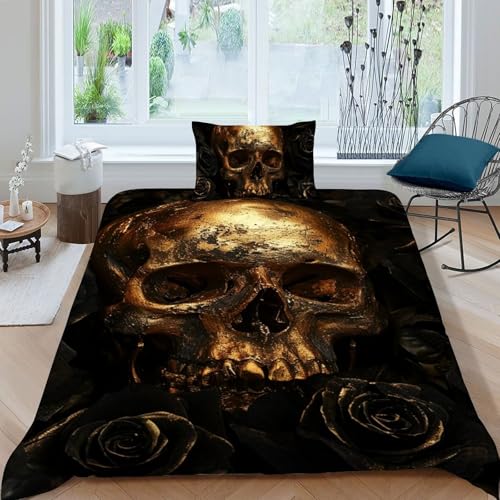 Housse de couette 3D garçon lit simple 135x200 parure fermeture éclair