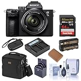 Sony Alpha a7 III Mirrorless Digital Camera with 28-70mm Lens Video Monitor Bundle with Lilliput 7-inch Monitor, Bag, 64GB SD Card, Extra Battery, Dual Charger and Accessories