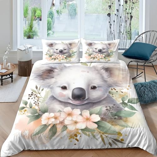 Housse de couette 3D microfibre hypoallergénique lit double douce 200x200 - 2