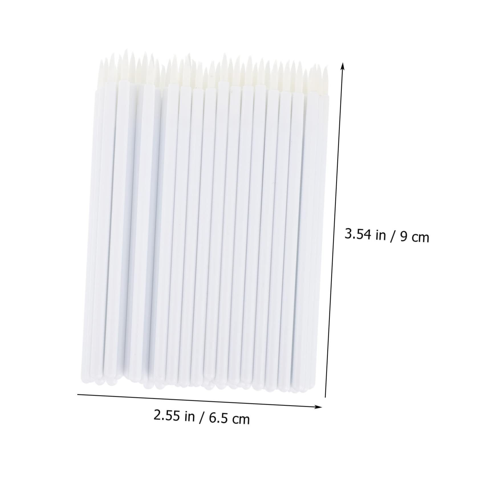 Mikinona Practical Convenient Eyeliner Applicator Kit 100pcs Disposable Eye Brushes Small Size Ideal for Travel