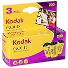 KODAK 6033971 Gold 200 Film (Purple/Yellow) - 3 Rolls - 24 Exposures Per Roll