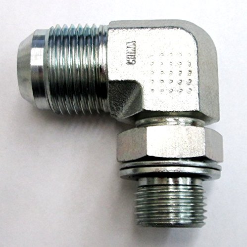 AF 9059-06-04 - 3/8 Male JIC (9/16''-18 Threads) X 1/4 Male BSPP (.520''-19 Threads) 90 With O-Ring
