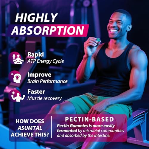Creatine Monohydrate Gummies Complex 8500 MG for Men & Women, Creatine Monohydrate Supplement for Muscle Growth, Strength & Energy Support, Pre Workout Gummies 120 Count Blueberry - Image 4