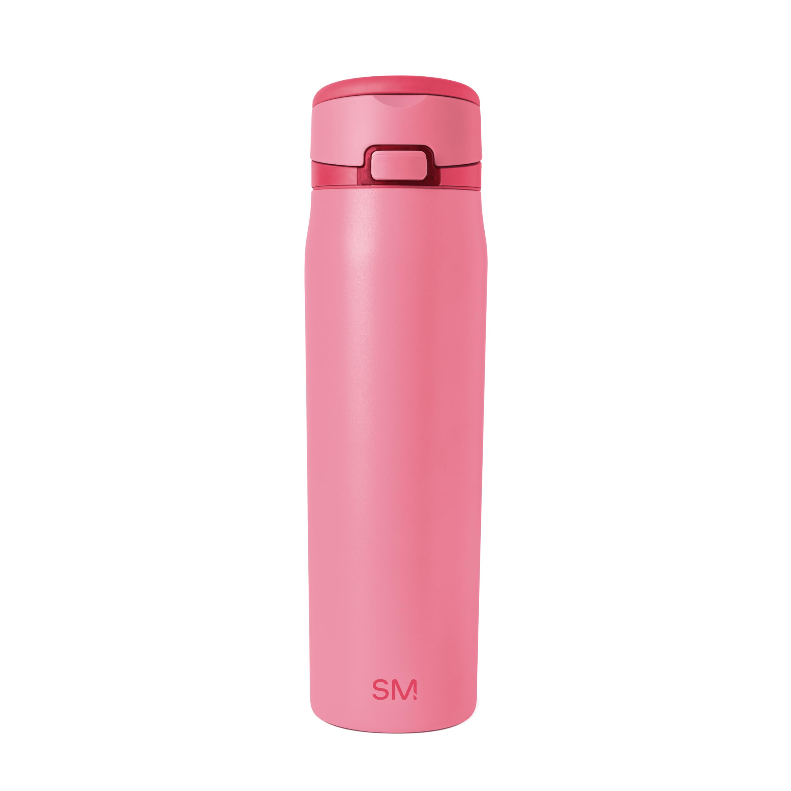 Simple Modern Mesa Loop Water Bottle with Straw | 24oz Cup Holder Friendly Insulated Stainless Steel Bottles for Travel, Sports and School | Velvet Pink — image 1