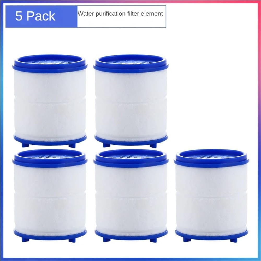 Universeller Wasserhahnfilter, spritzwassergeschützter Duschkopf-Wasserreiniger, Küchenarmatur-Verlängerung (5er-Pack) – Erhöht den Wasserdurchfluss, verbessert die Filtration, EIN