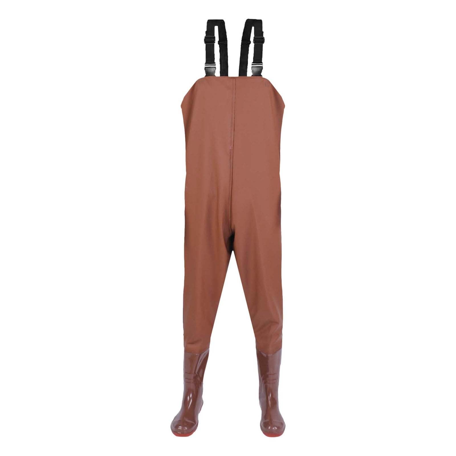Wathose für Herren und Damen, Jagd-Brusthose mit Stiefeln, wasserdicht, atmungsaktiv, Wathose, leicht, Jagd-Wathose zum Waten, Fliegenfischen, Jagd, Schlammarbeit, rosa 1, 43 EU
