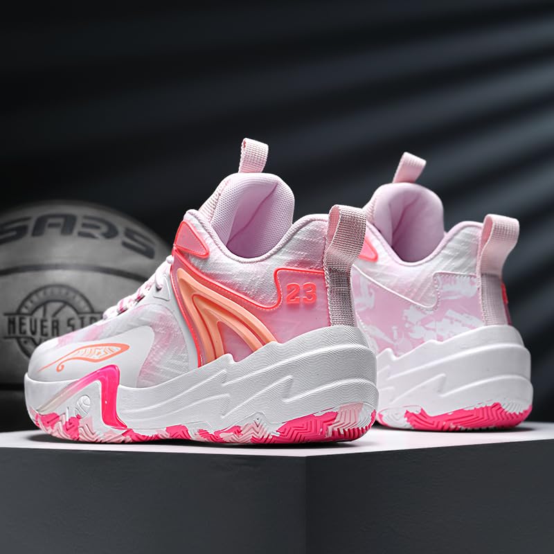 Basketball Shoes for Women and Men, Comfortable Non Slip Sports Outdoor Casual High Top Fashion Sneakers2