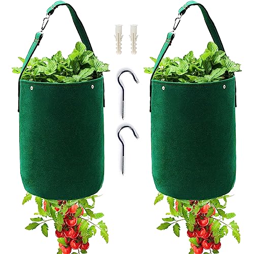 Betereap Upside-Down Tomato Grow Bag - 2-Pack Widen...
